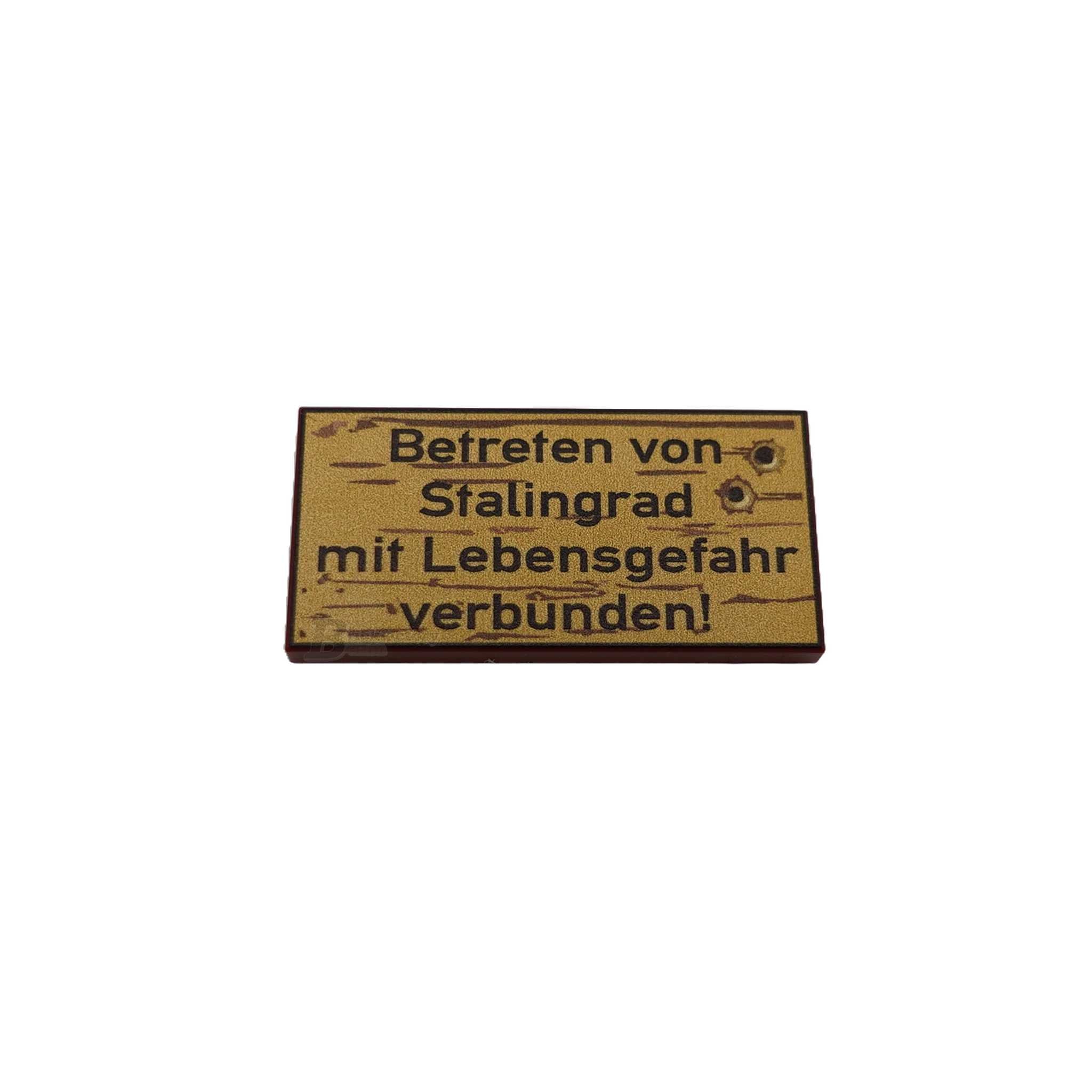 BF-0552 - Stalingrad (Farbe: Reddish-Brown, Bedruckte LEGO®-Fliese 2x4)