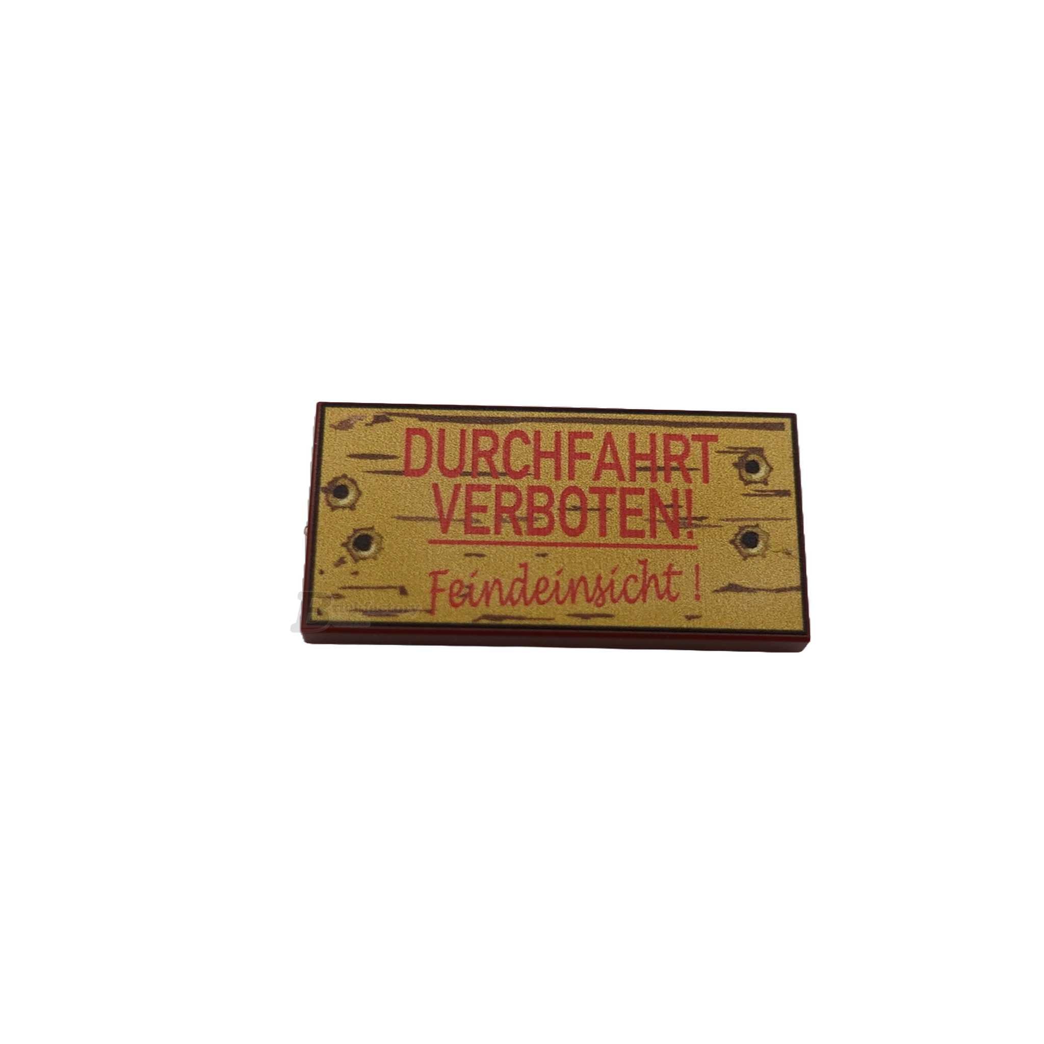 BF-0553 - Feindeinsicht (Farbe: Reddish-Brown, Bedruckte LEGO®-Fliese 2x4)