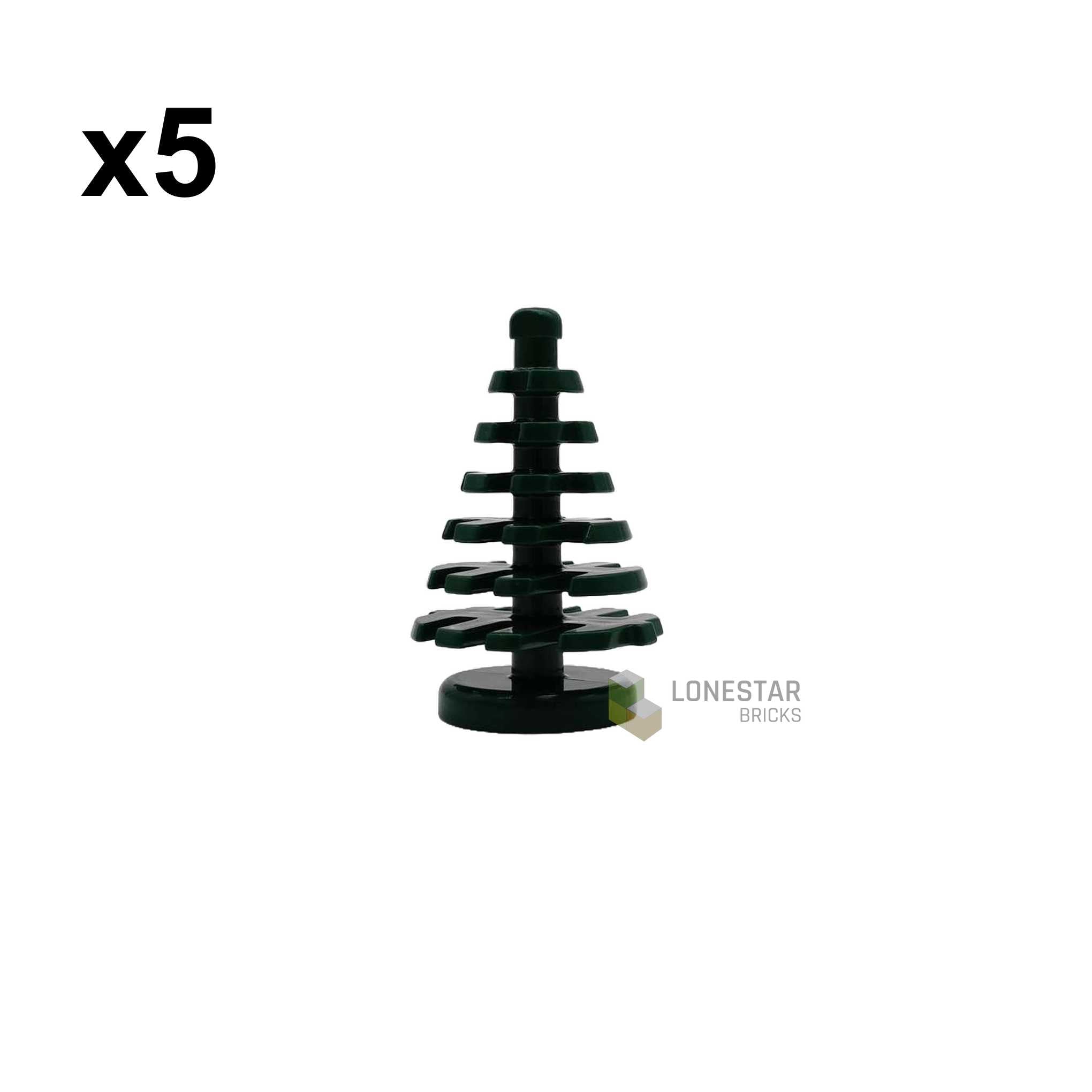 20030 - Kleiner Tannenbaum dunkelgrün 5 Stück (Lonestar-Bricks)