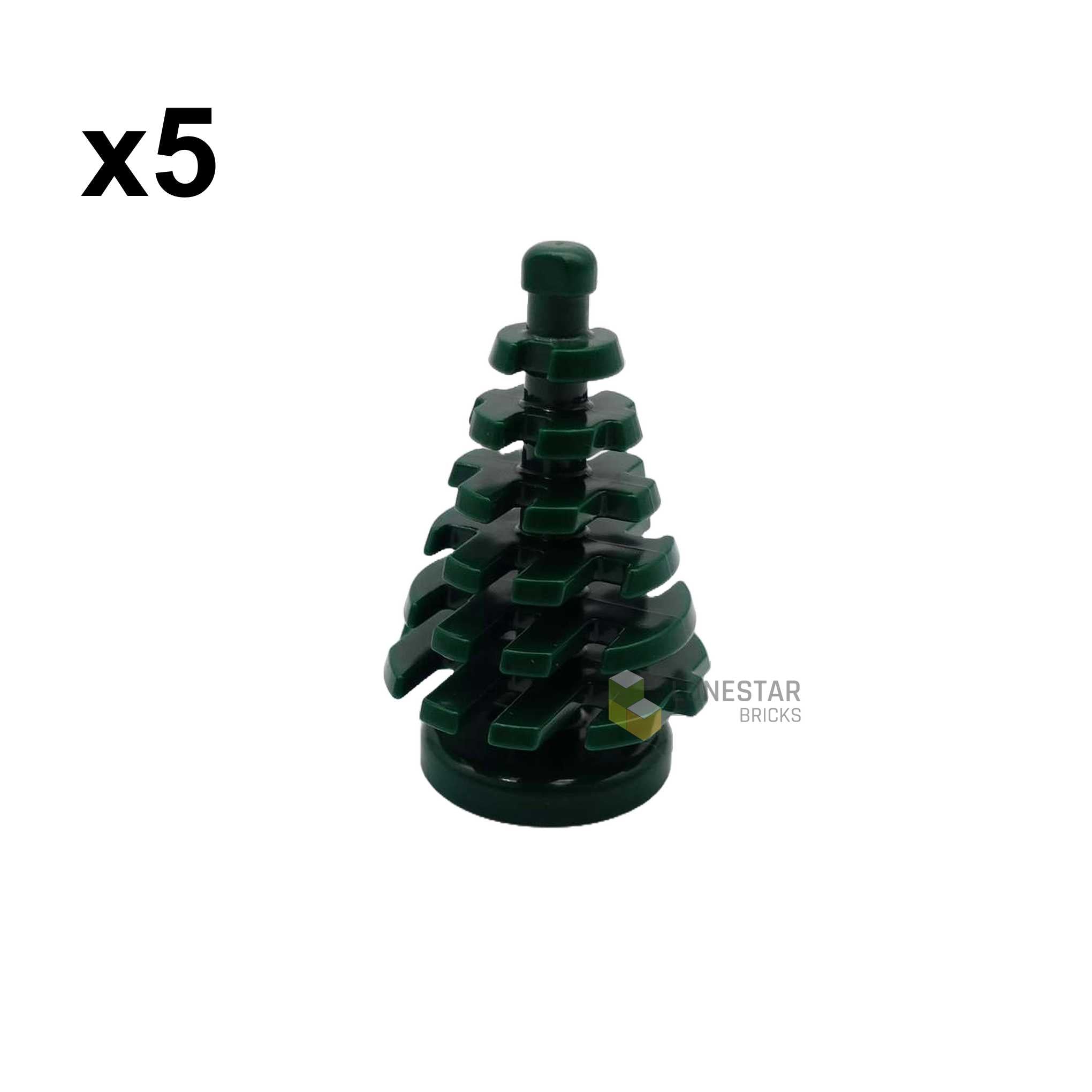 20030 - Kleiner Tannenbaum dunkelgrün 5 Stück (Lonestar-Bricks)