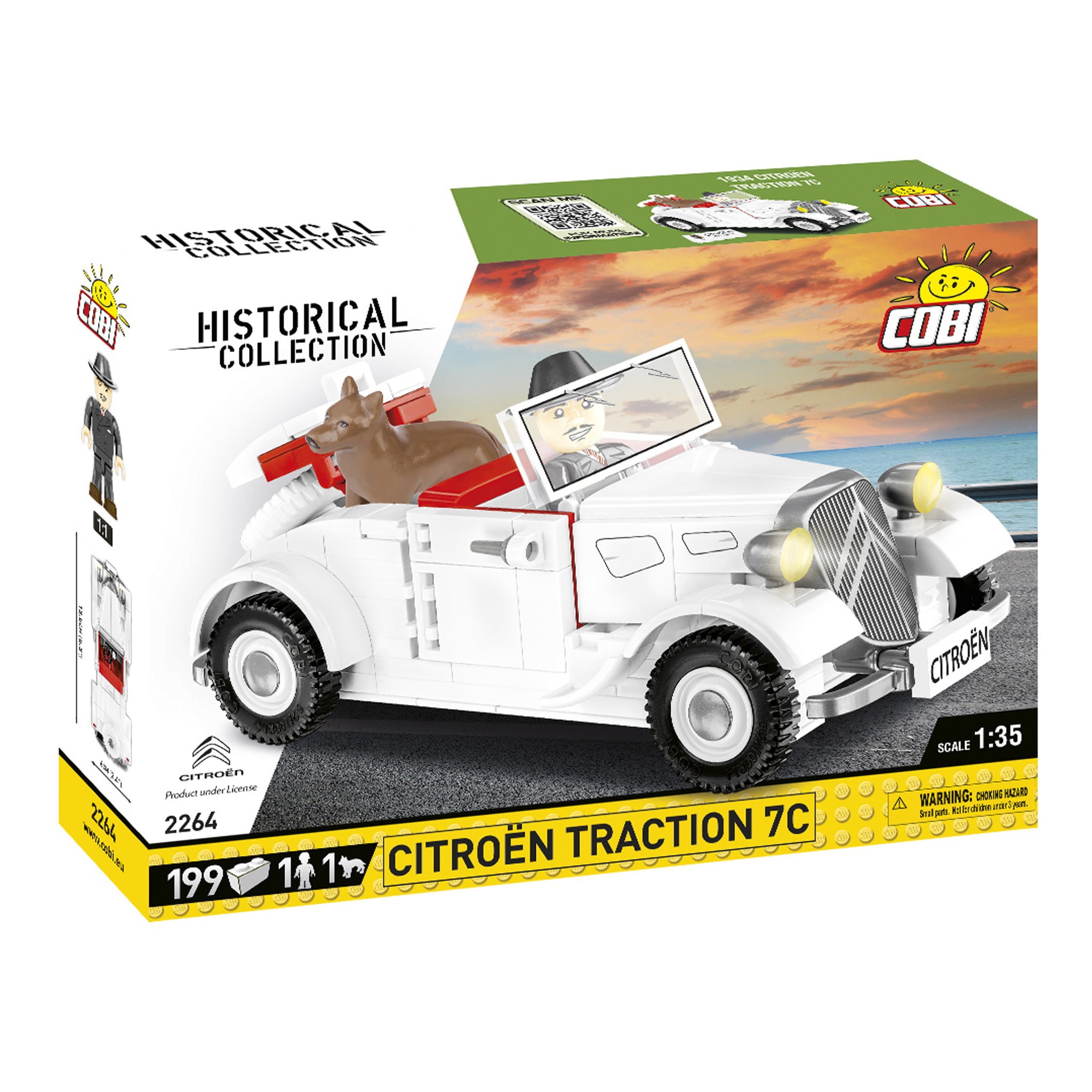 2264 - 1934 weißer Citroen Traction 7C (Cobi)