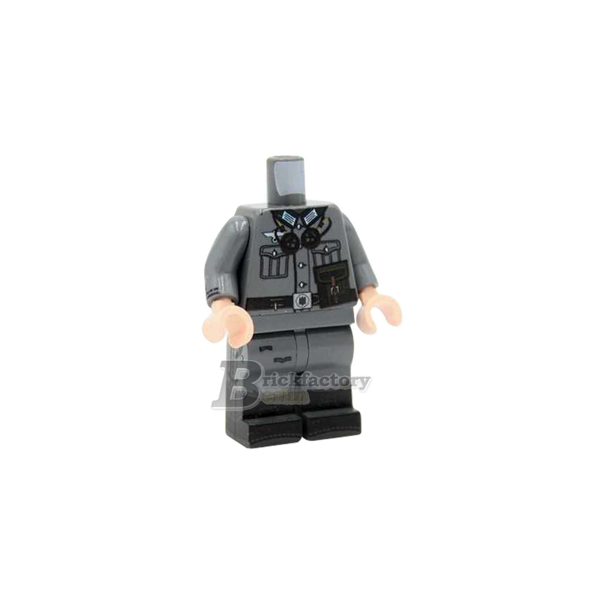 BF-0407C1 - WWII Deutscher Funker II (bedruckte LEGO®-Teile Farbe: Dunkelgrau)