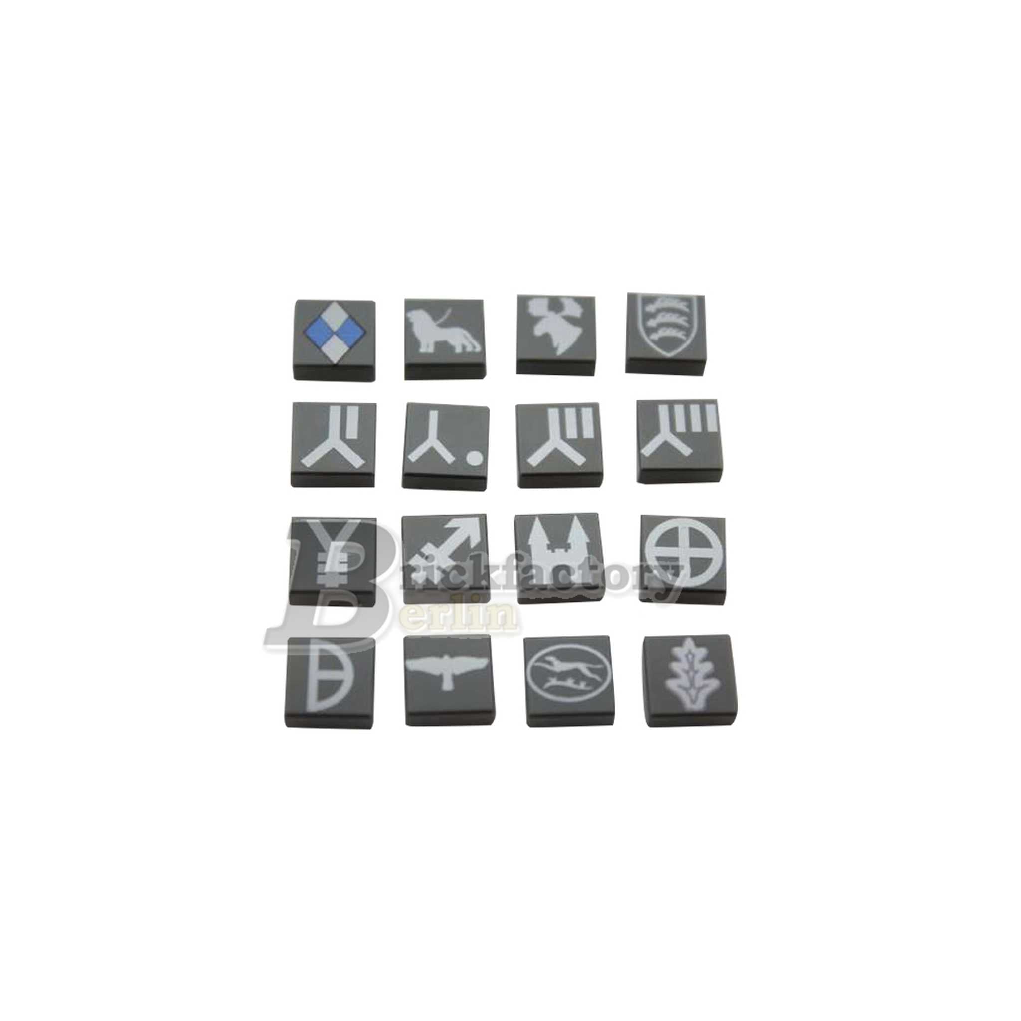 BF-0448A Set Division Badges (Printed LEGO® Tiles 1x1)