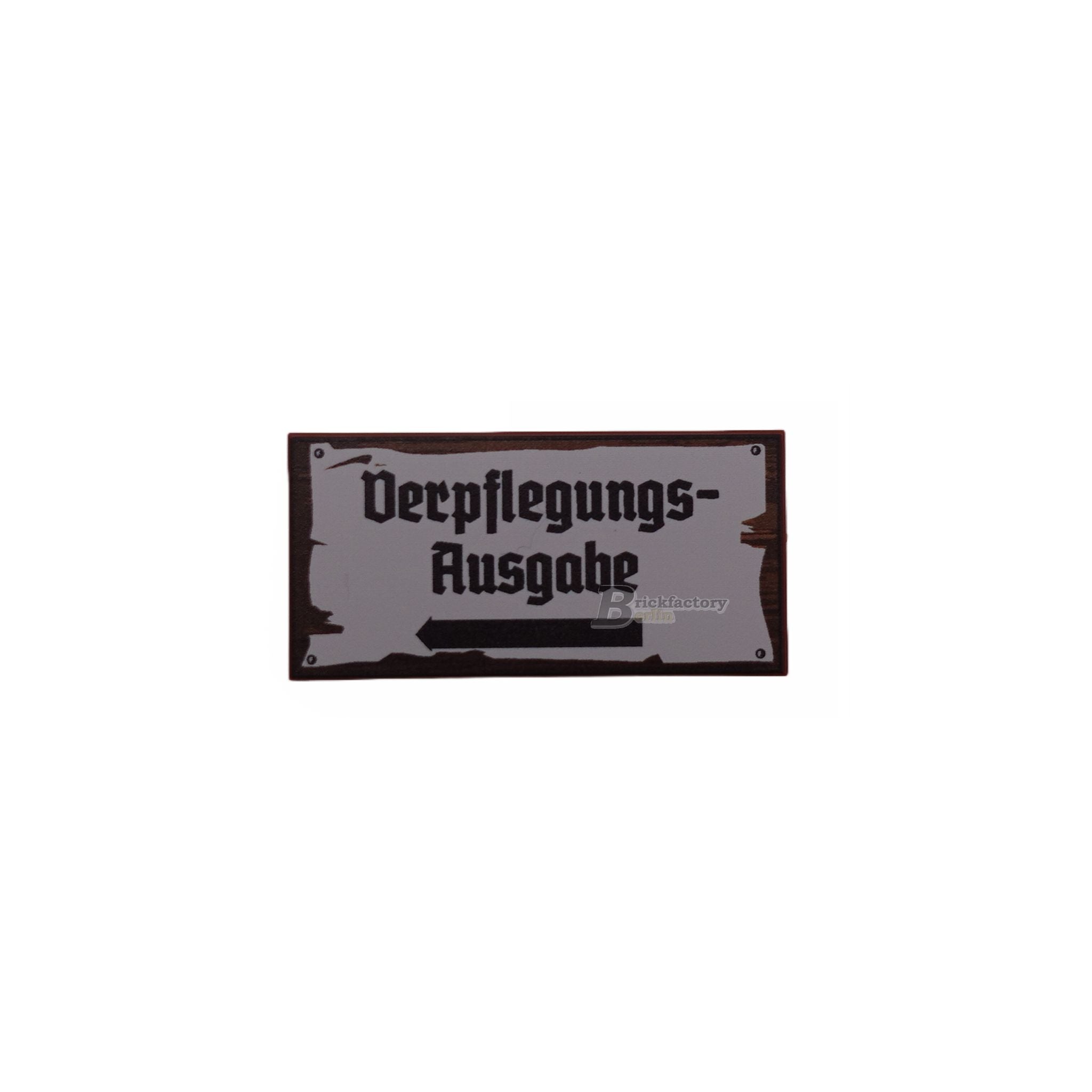 BF-0466-2 - Food Delivery (Color: Reddish-Brown) Printed LEGO® tile 2x4