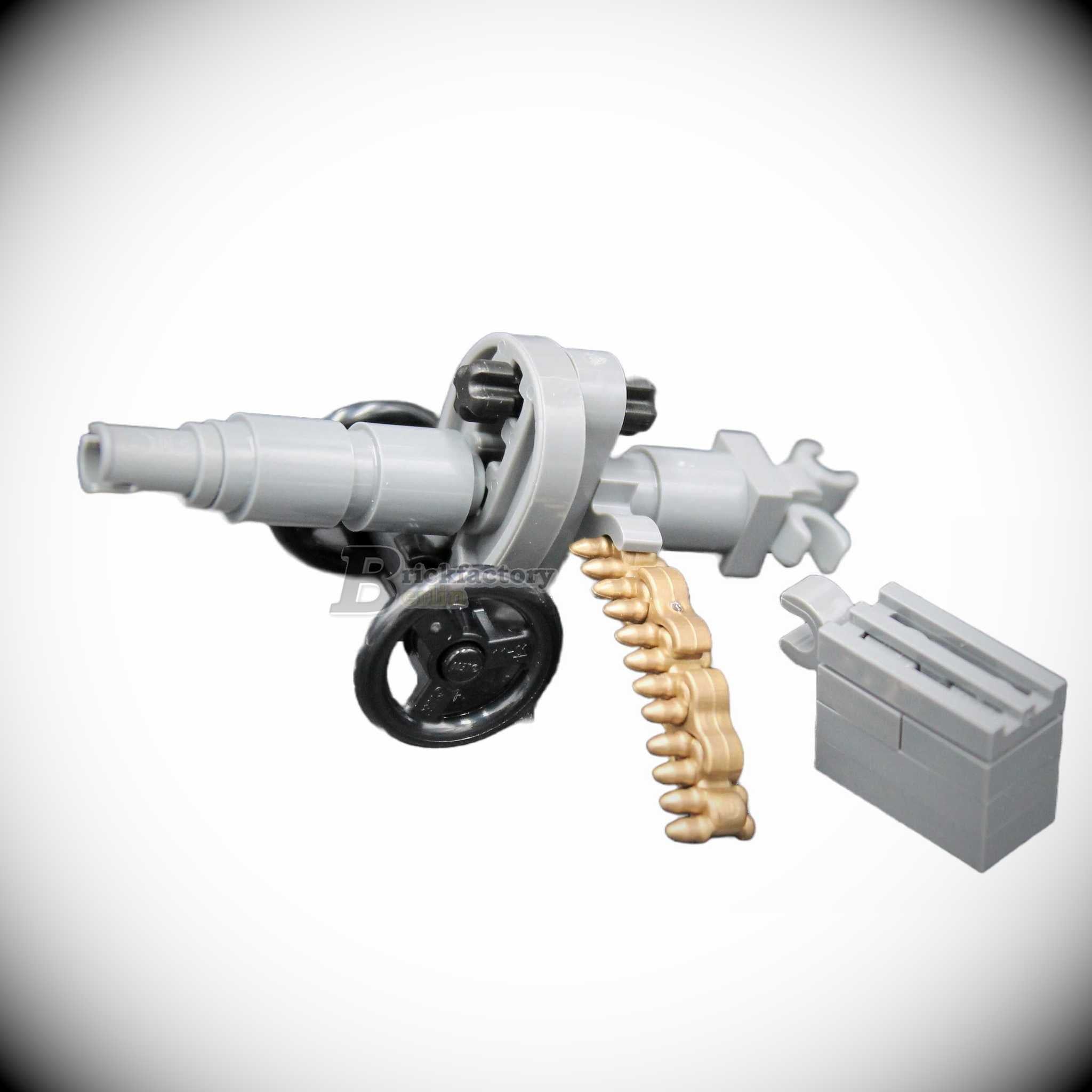 BF-0476-B - WWII Maxim-MG (aus-LEGO® und brickarms Teilen, Farbe: Dunkelgrau)