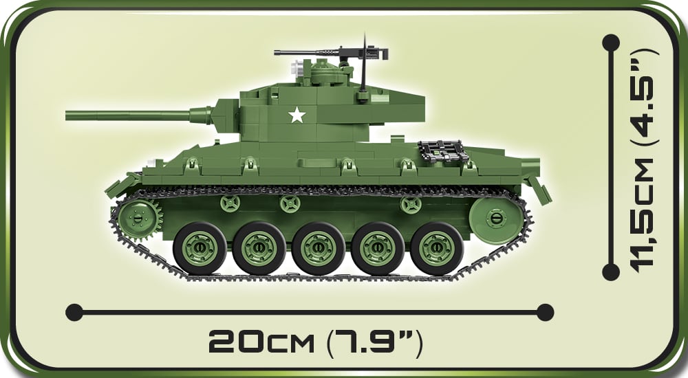 CB-2543 Panzer U.S. Army M24 Chaffee (Cobi)