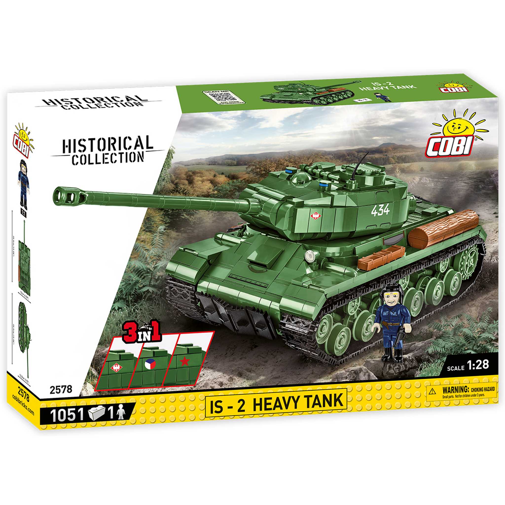 2578 - IS-2 Schwerer Panzer 3 in1 (Cobi)