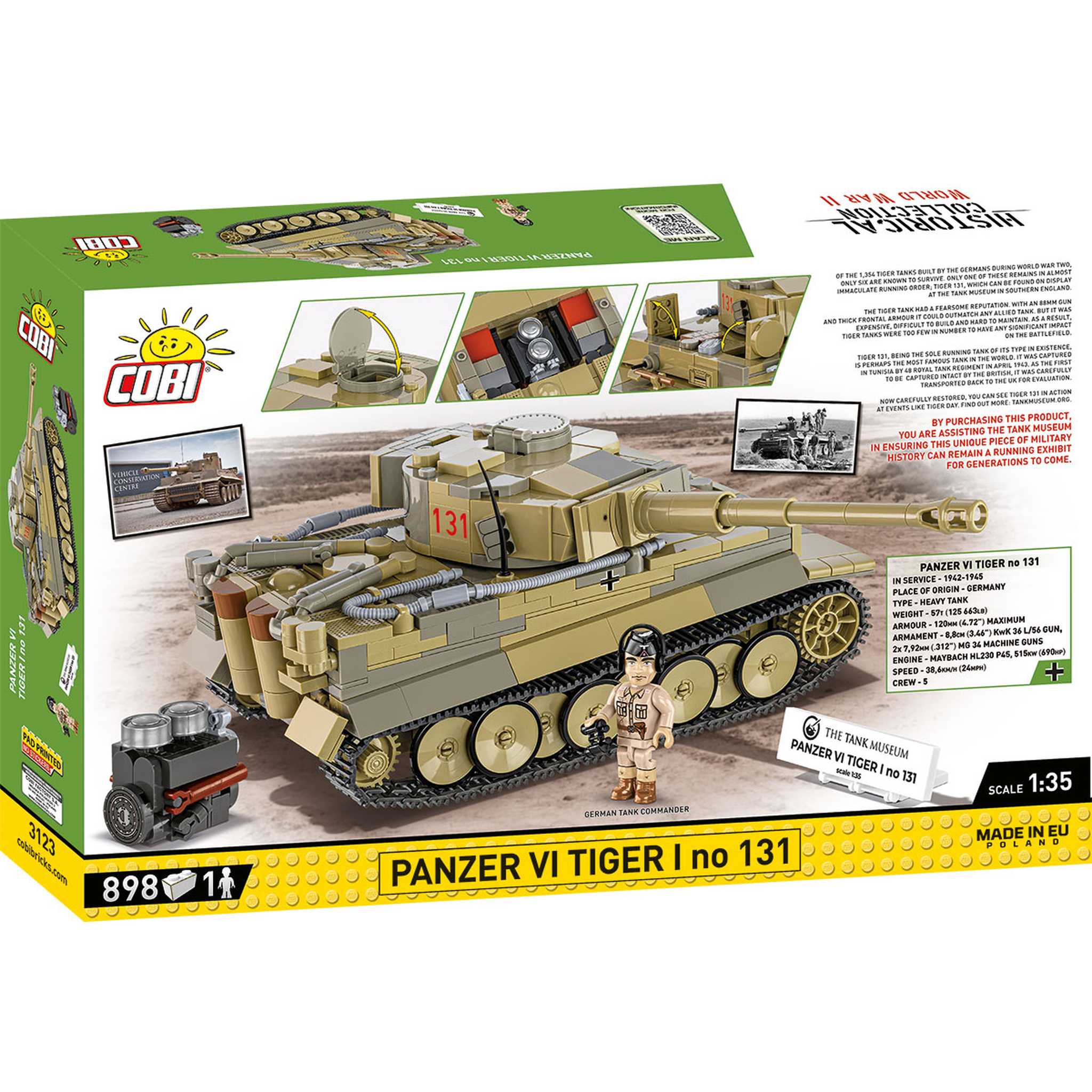 CB-3123 - Panzer VI Tiger I no 131 (Cobi)