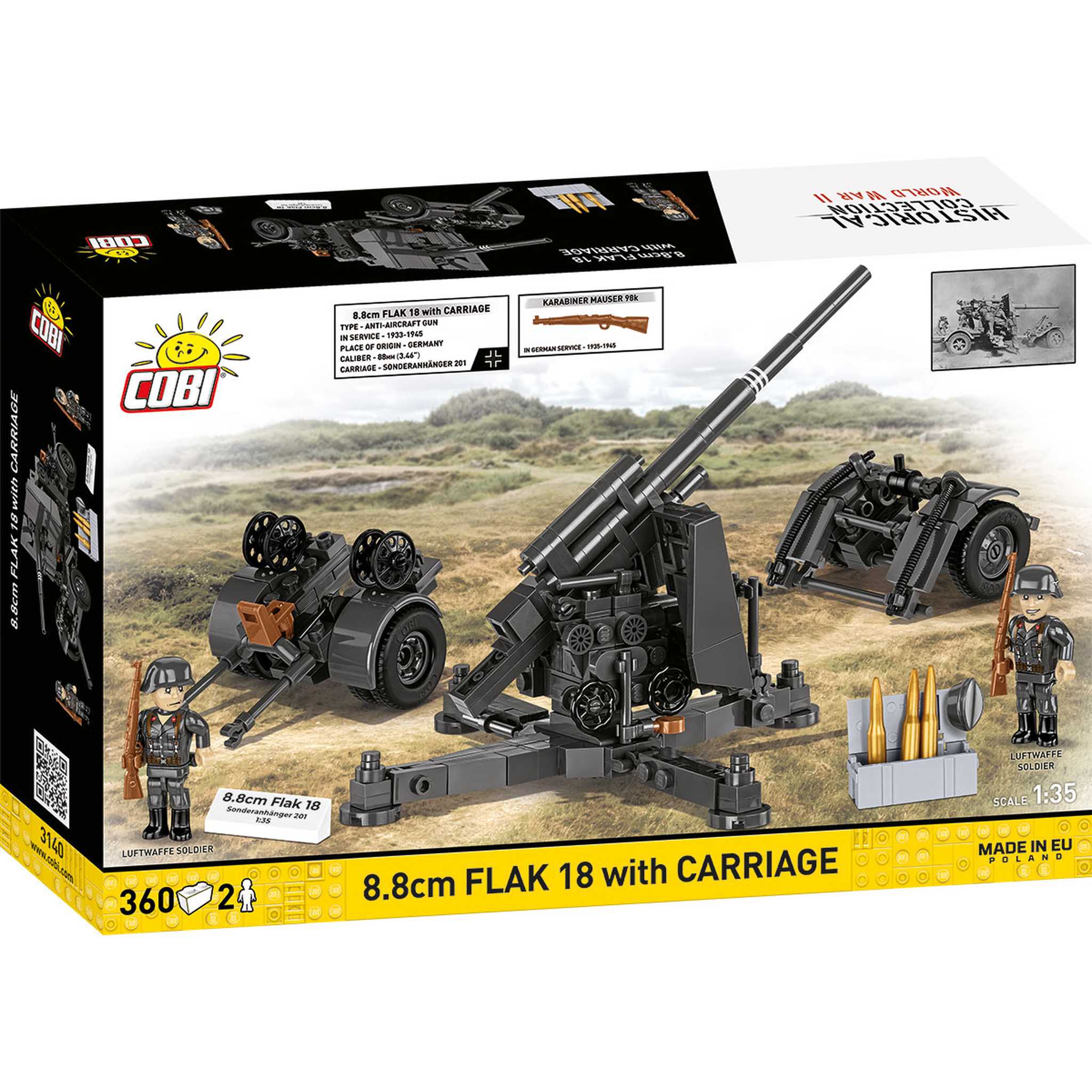 CB-3140 - 8.8cm FLAK mit Hänger (Cobi)