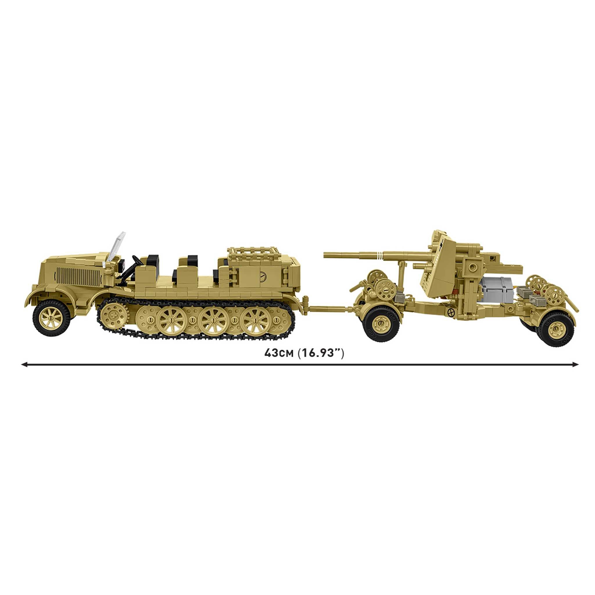 CB-3143 - SD.Kfz. 8 Towing 8.8cm FLAK 36 (Cobi)