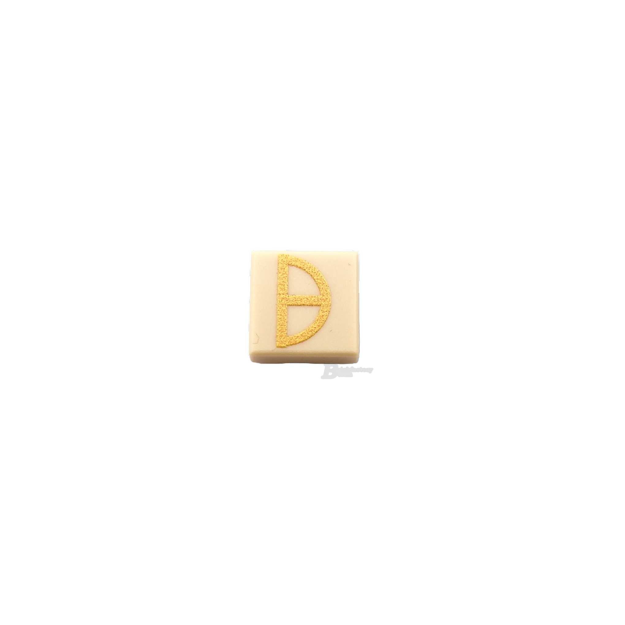 BF-0635 - Divisionsabzeichen 21. Pz. Division (Farbe: tan) Bedruckte-LEGO®-Fliese-1x1