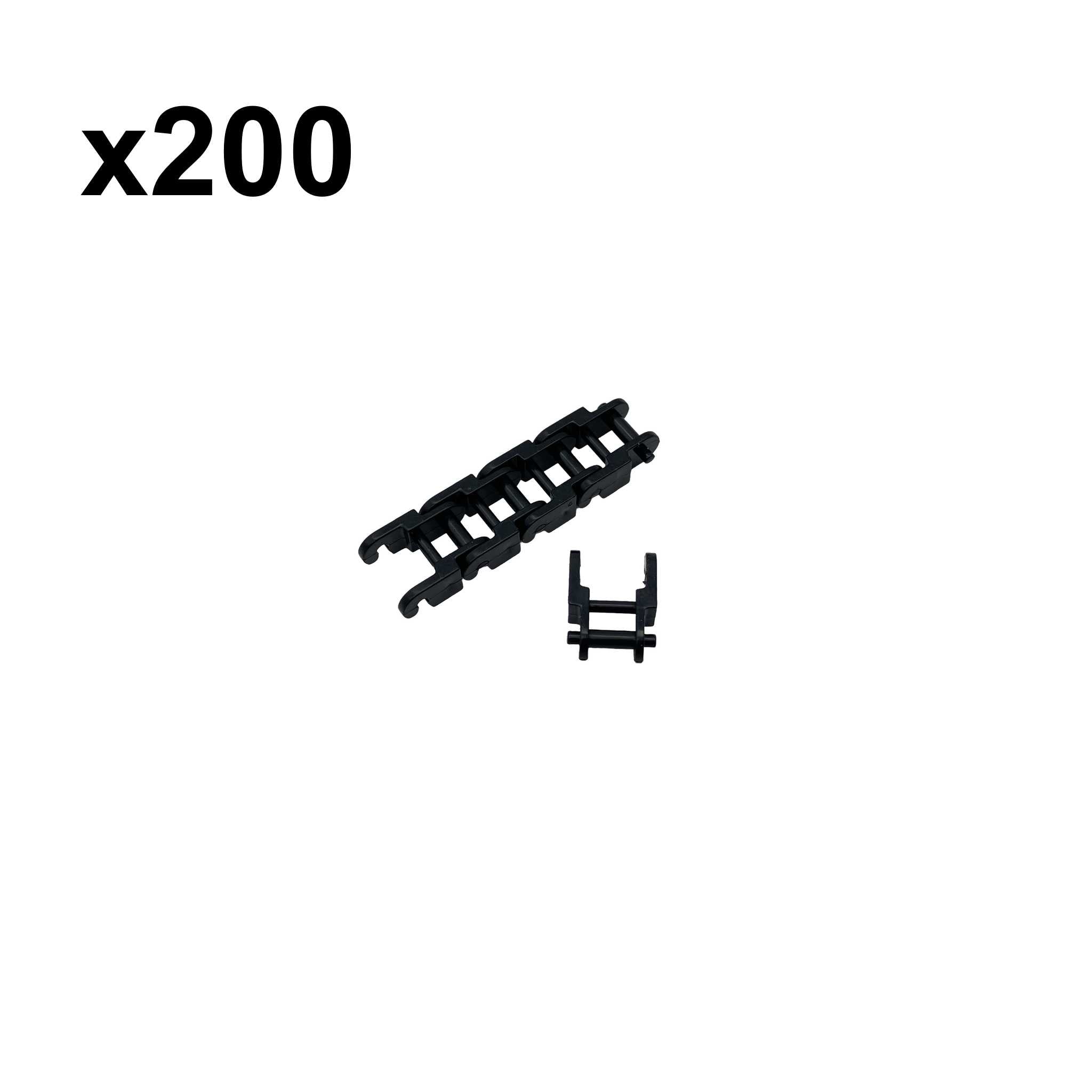 Kettenglieder M=1 härter Schwarz 200 Stück