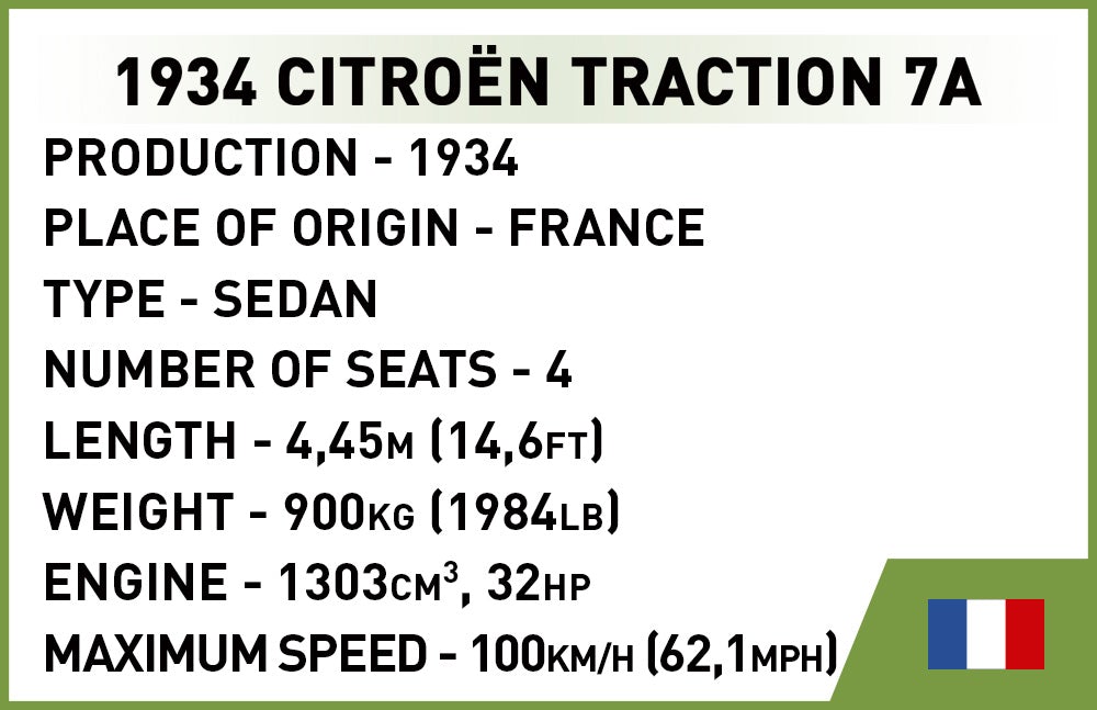 2263 - 1934 Citroen Traction 7A (Cobi)