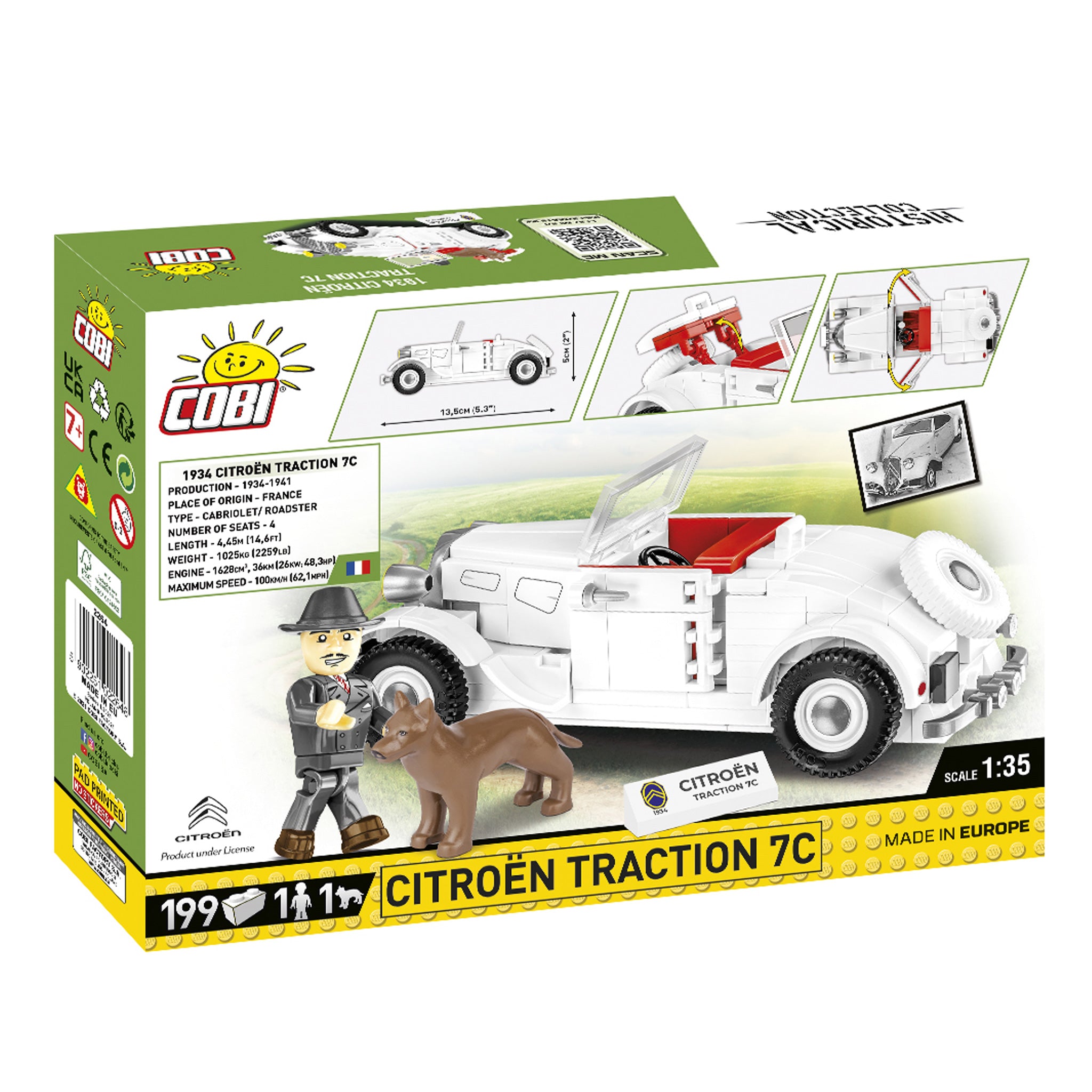 2264 - 1934 white Citroen Traction 7C (Cobi)