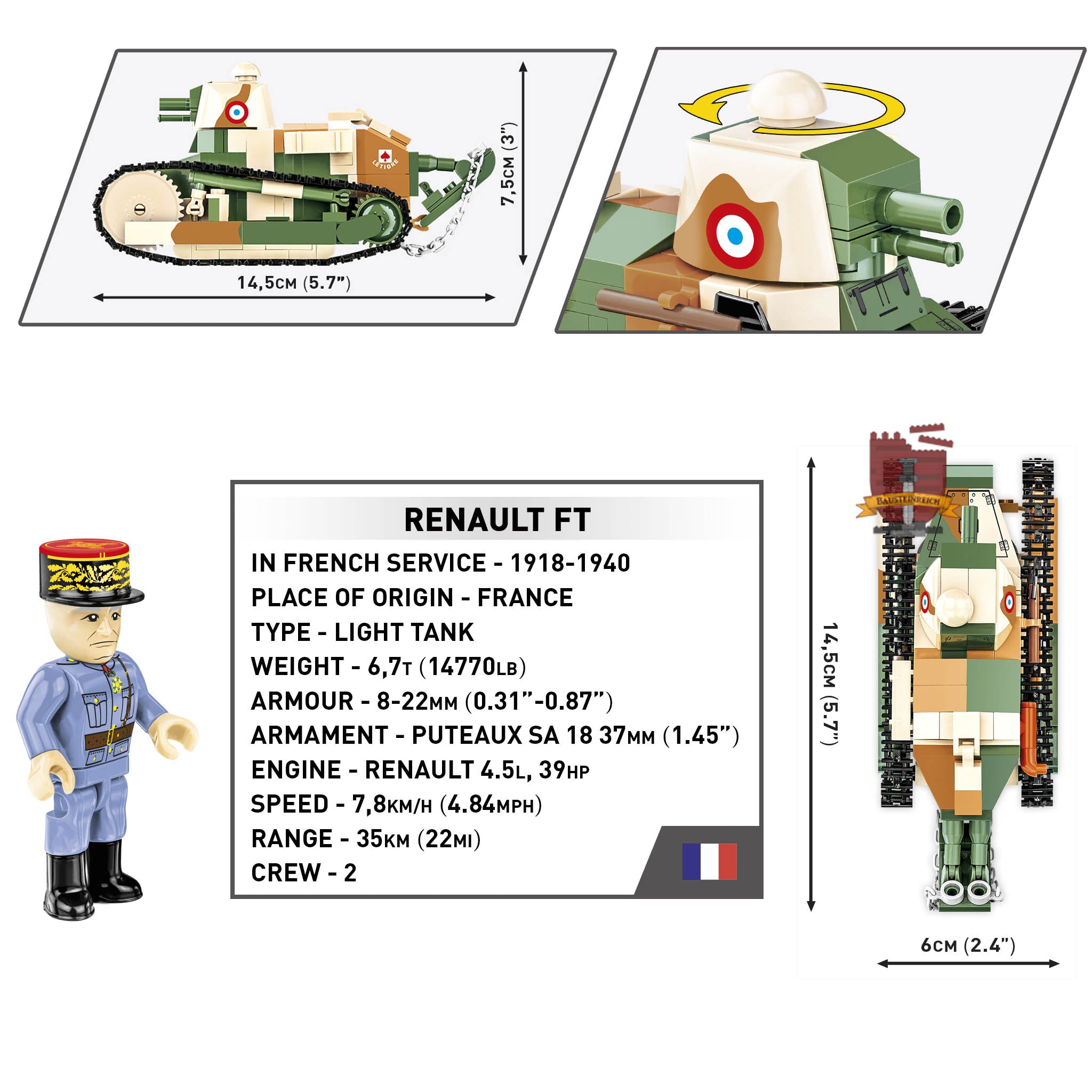 2991 - Renault FT (Cobi)