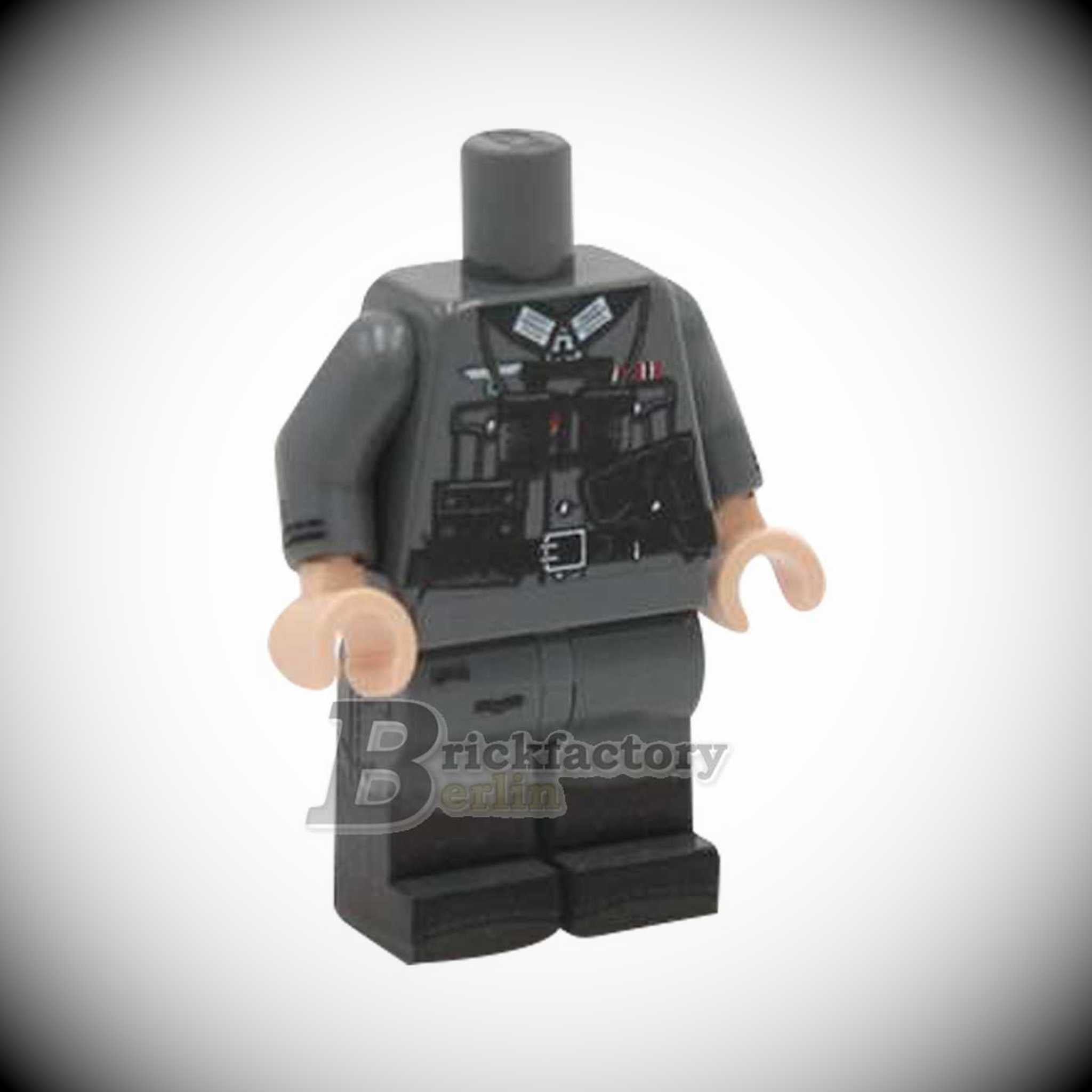 BF-0407A - WWII German Officer I (Printed LEGO® parts color: Dark Grey)