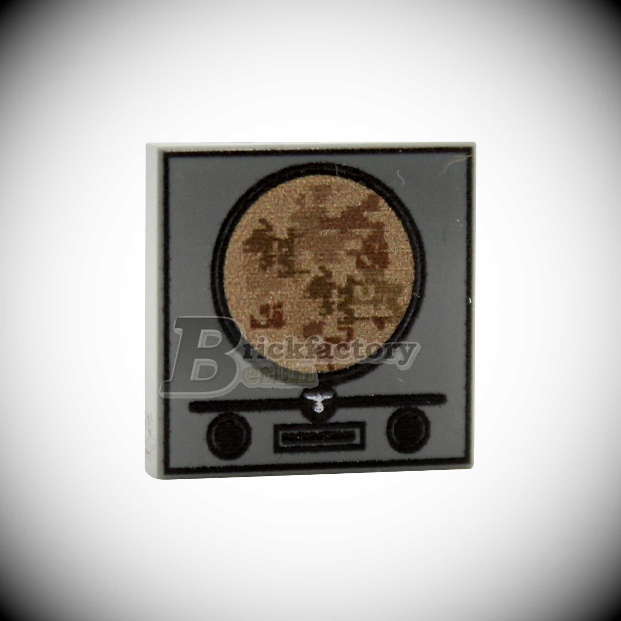 BF-0411B - People's Receiver (Color: Dark Gray, Printed LEGO® Tile 2x2)