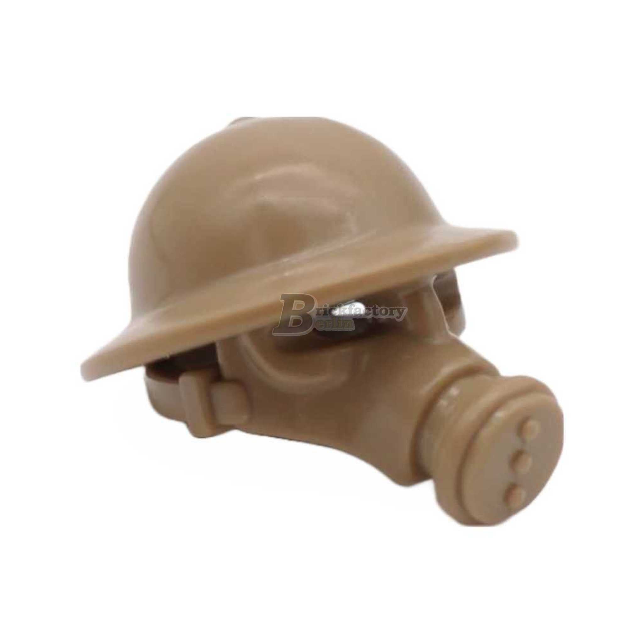 BF-0506 -WWII Helmet Gas Mask Brodie England (Brickfactory)